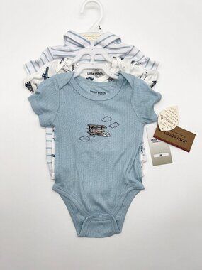 NWT Little Stitch Boys 9M 3pc Plane Themed Creeper Set